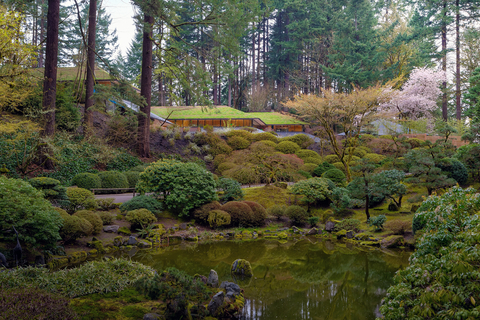 Portland Japanese Garden in the spring.